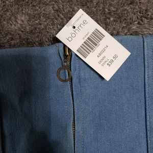 Small denim skirt